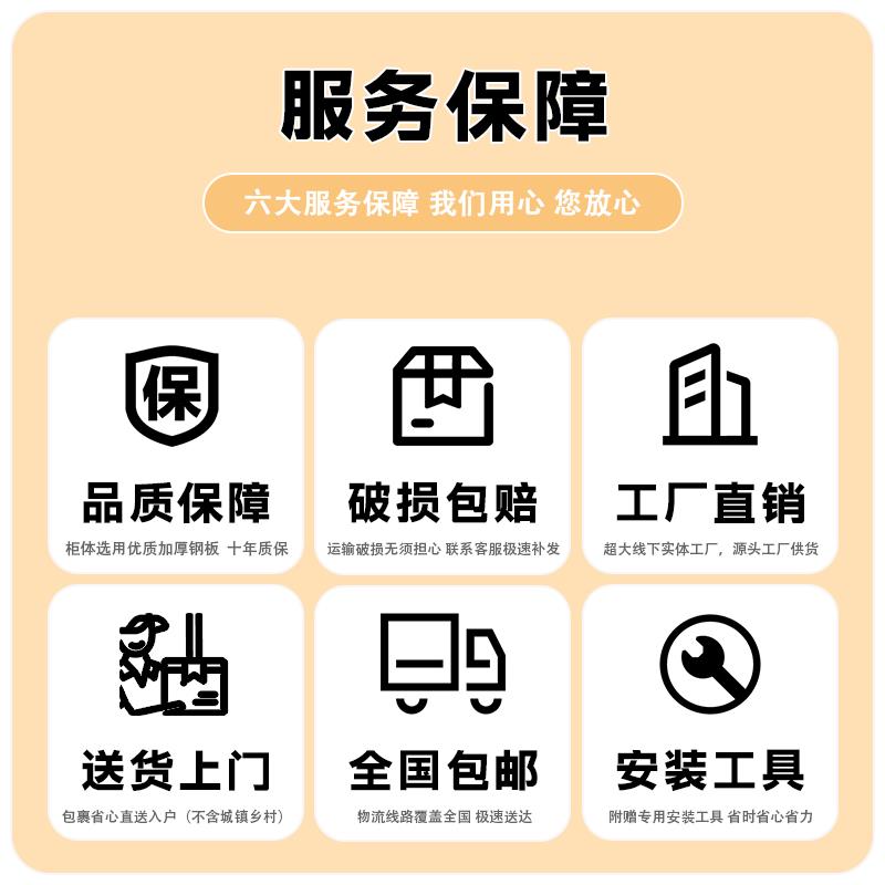 欧式双开门收纳柜客厅铁皮柜储物柜落地式可透视展示柜钢制无甲醛