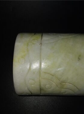 天然正品蓝田玉石头垫脖子护颈椎助睡眠圆柱长条小硬果枕头双单人