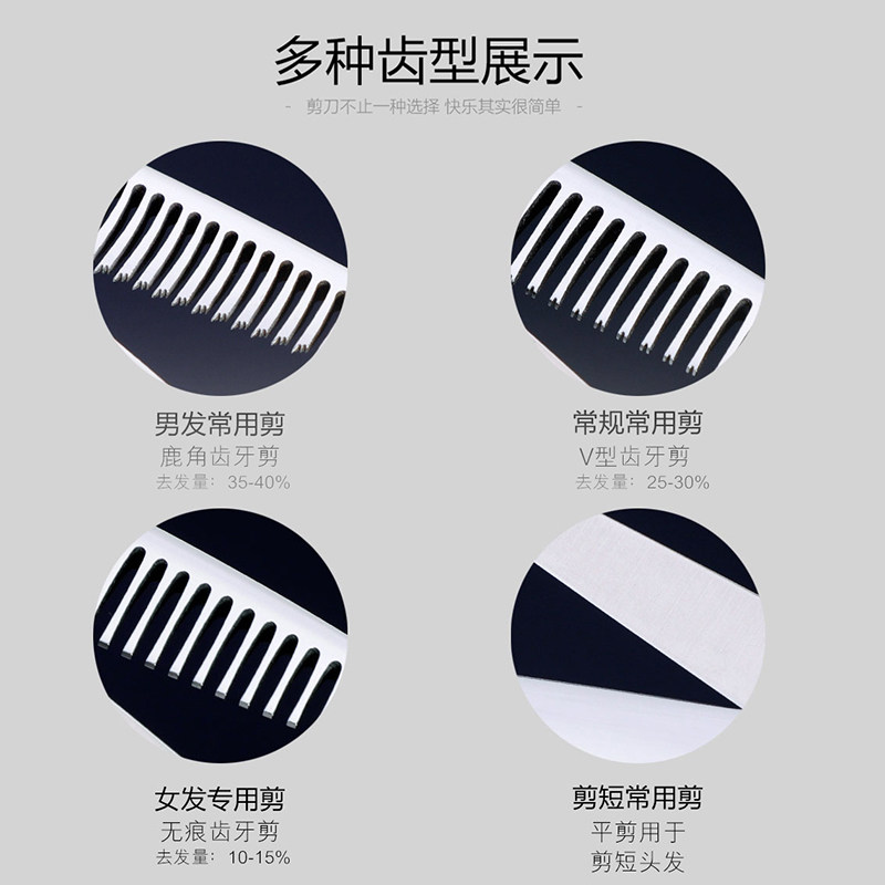 理发师剪刀美发剪家用专业发型师专用套装打薄无痕牙剪刘海平剪刀