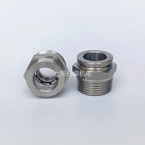 PC20气管快插接头 304不锈钢外螺纹DN15 DN20 DN25接20MM气动快接