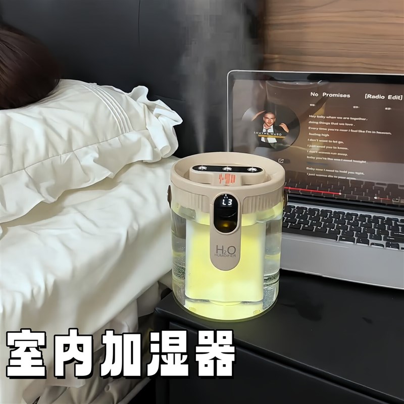 室内加湿器家用卧室静音空气保湿加湿器大容量雾量鼻子干燥加湿器