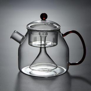家用耐热玻璃茶具蒸汽茶壶蒸茶壶煮茶炉黑茶白茶电陶炉煮茶器套装