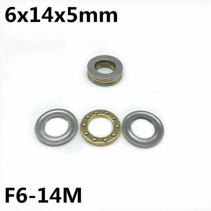 现货50Pcs F6-14M 6x14x5 mm Axial Ball Thrust Bearing plane t