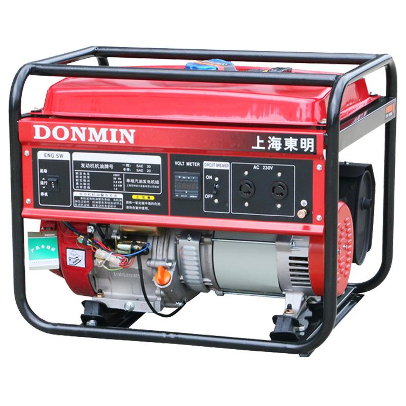 东明DONMIN 单相5kw小型便携式汽油发电机电启动 DM6500CXD-1