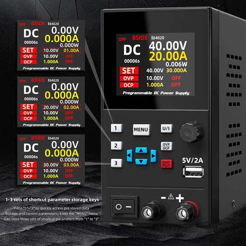 BSIDE可编程直流稳压电源I8手机电脑维修30V10A/40V20A电压可调整