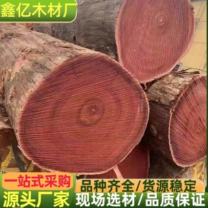 麦格利原木 沙比利乌檀木 红樱桃木材 圣桃木方料 加工红樱桃板材