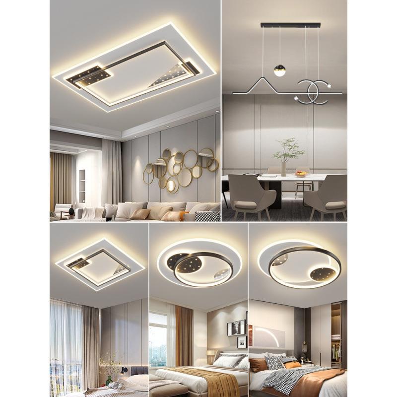 2025年卧室大灯客厅顶灯LED吸顶灯现代简约大气广东中山灯具大全