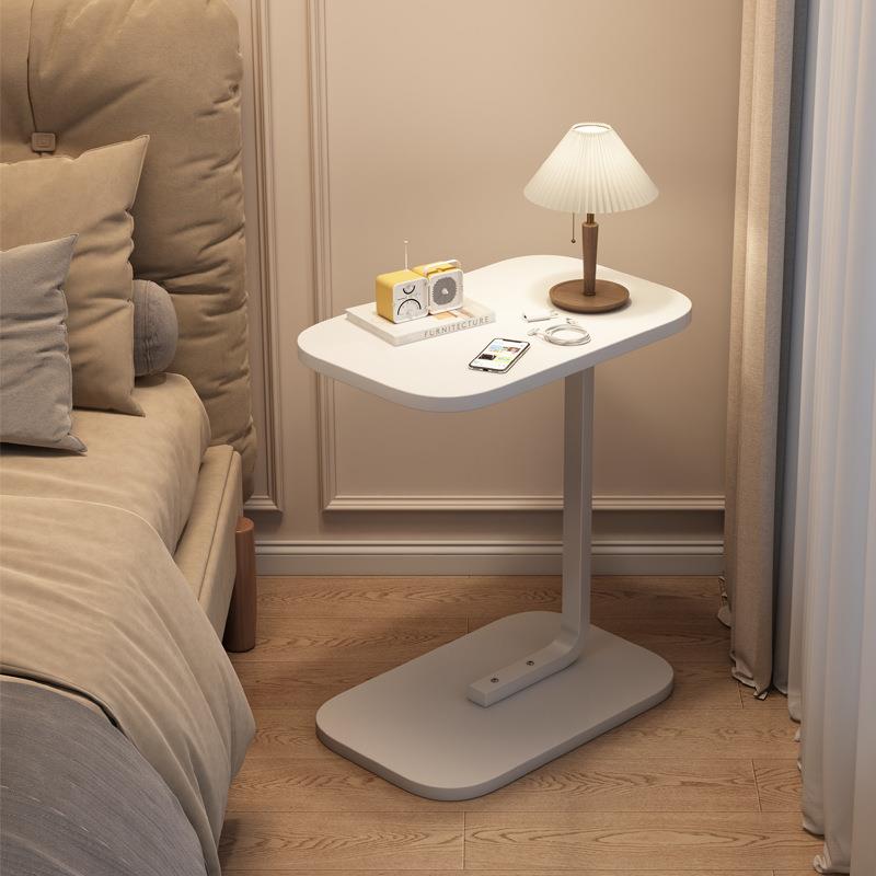 床头缝隙置物架小型窄可移动床边桌轻奢床头柜2023新款卧室小桌子