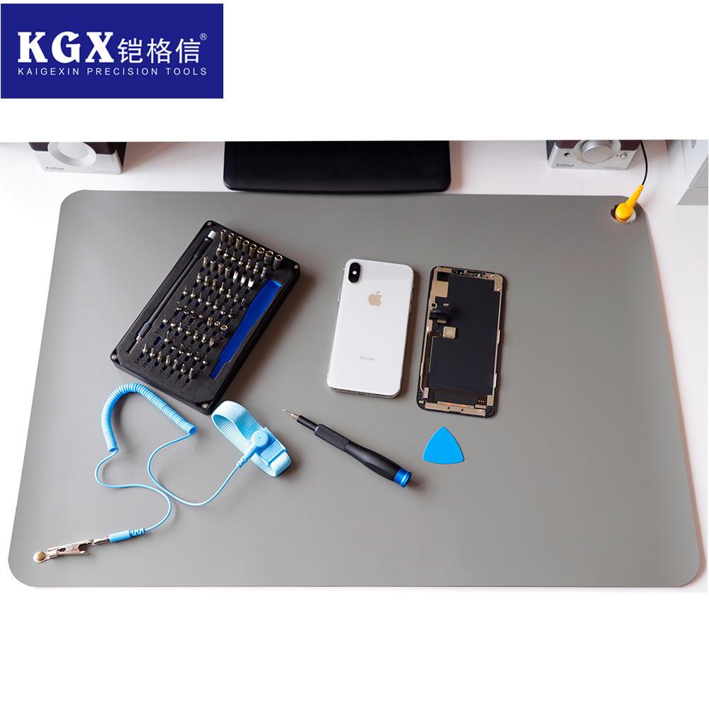 便携式防静电台垫橡胶垫防滑耐手机电脑维修工作布p附接地线静