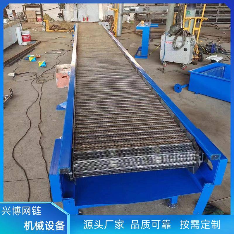 网带输送机耐高温流水线网链传送带自动输送设备不锈钢网状输送机
