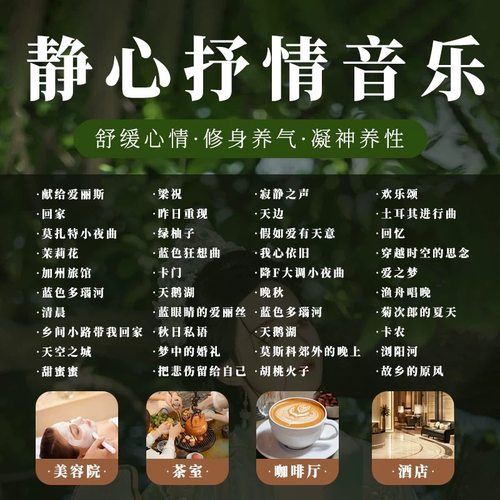 轻音乐U盘歌曲休闲车载优盘