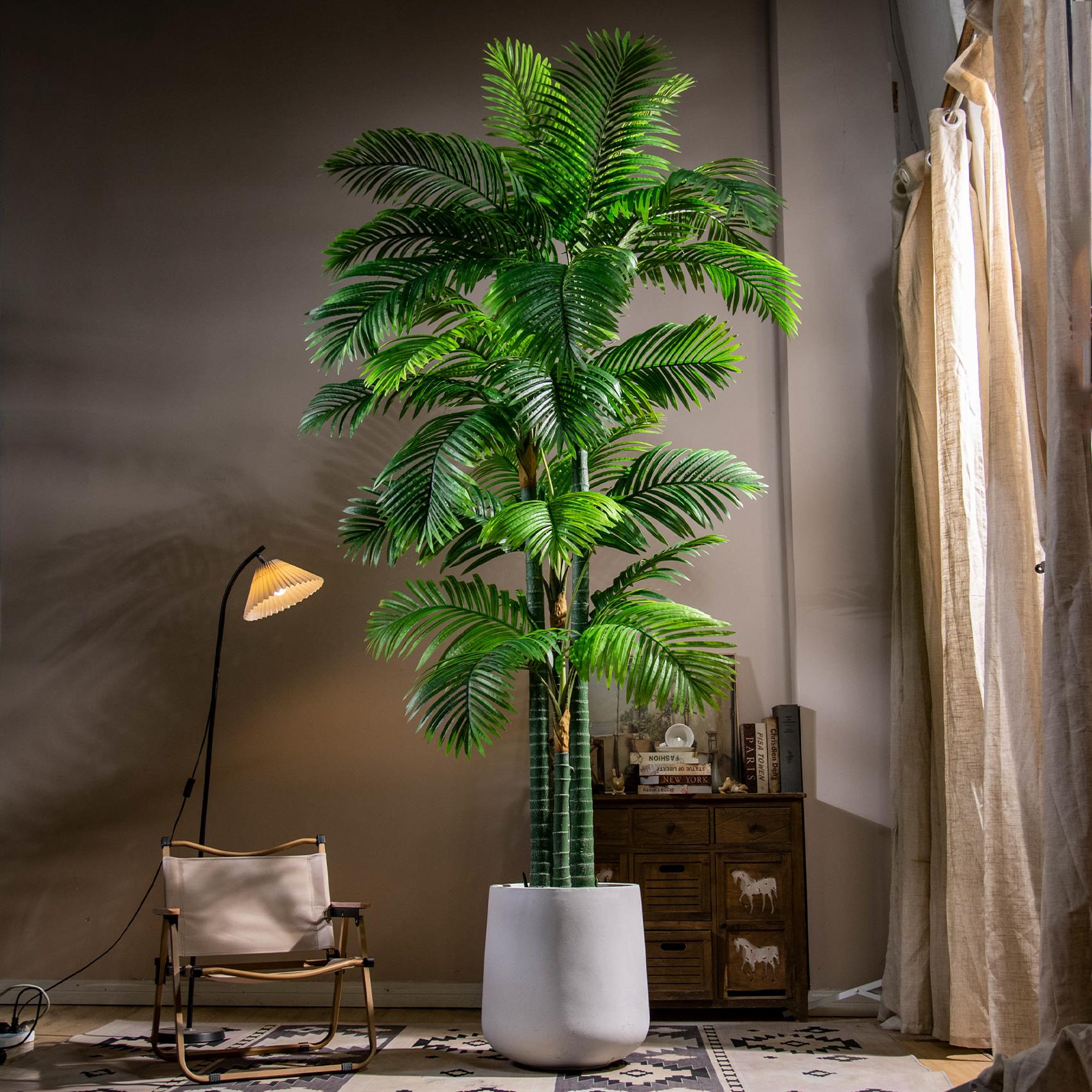 大型仿真绿植椰子树室内假树仿生禄植盆栽植物散尾葵造景装饰摆件
