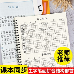 每日一练 2025课本同步二年级上册下册练字帖一三年级练字小学生