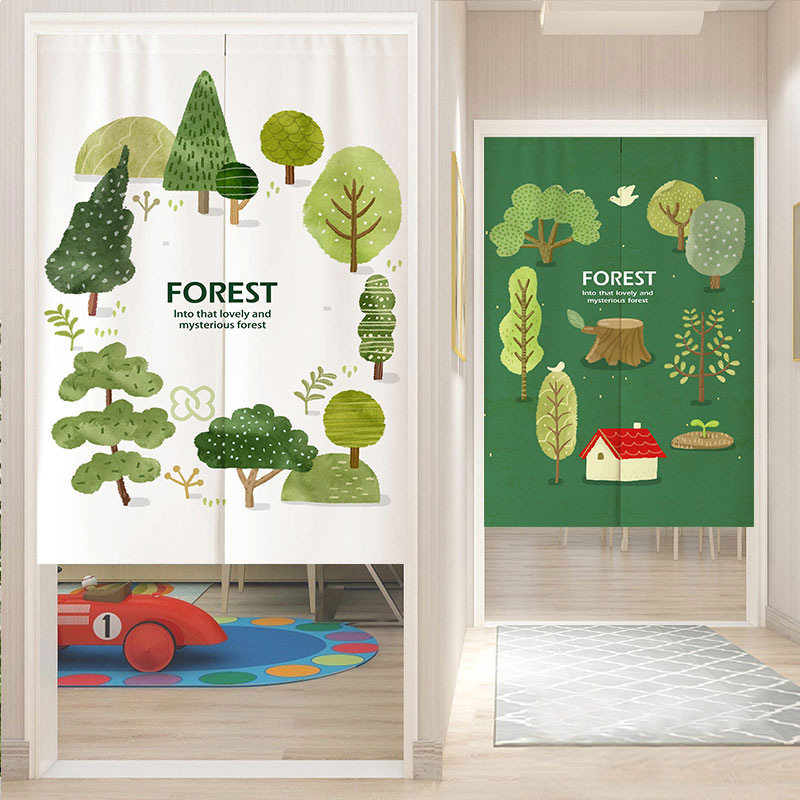 简约门帘森林小清新隔断家