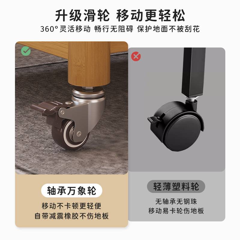 小推车可移动沙发边几茶几家用客厅小桌子卧室小户型床头桌置物架