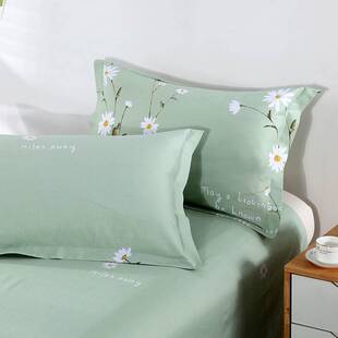 枕头套新款枕套春夏枕芯套枕皮单人成人夏天一对装绿野幽深兔先生