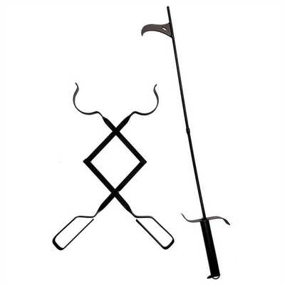 新款火炉壁炉工具火钩火钳铁铁艺烤炉用具Fireplace Poker tool