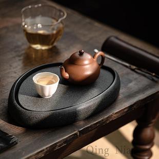托盘中式 净幽青石干泡茶盘家用高档小型储水式 简约茶台茶具伴手礼