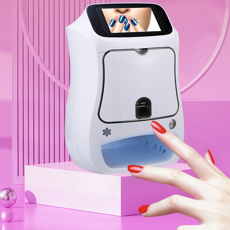 Smart 3D Nail Art Printer | Auto-Dry DIY Stamp/Paint Kit