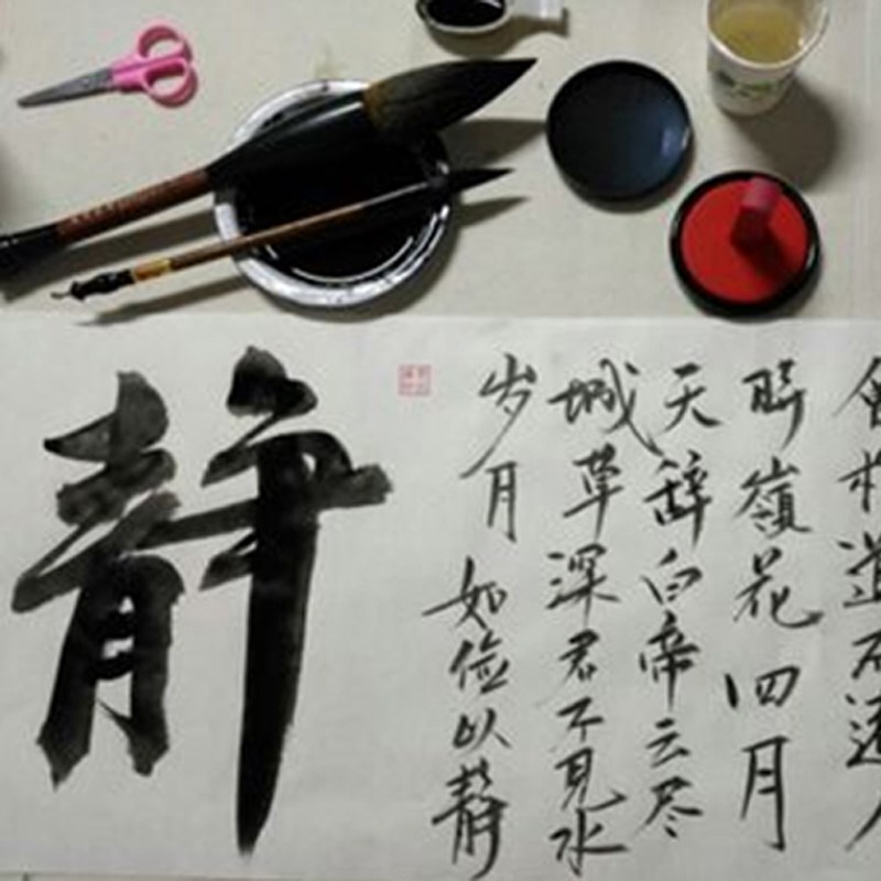 狼毫斗笔大号特大中号小号国画大毛笔大码斗笔兼毫羊毫对联笔抓笔