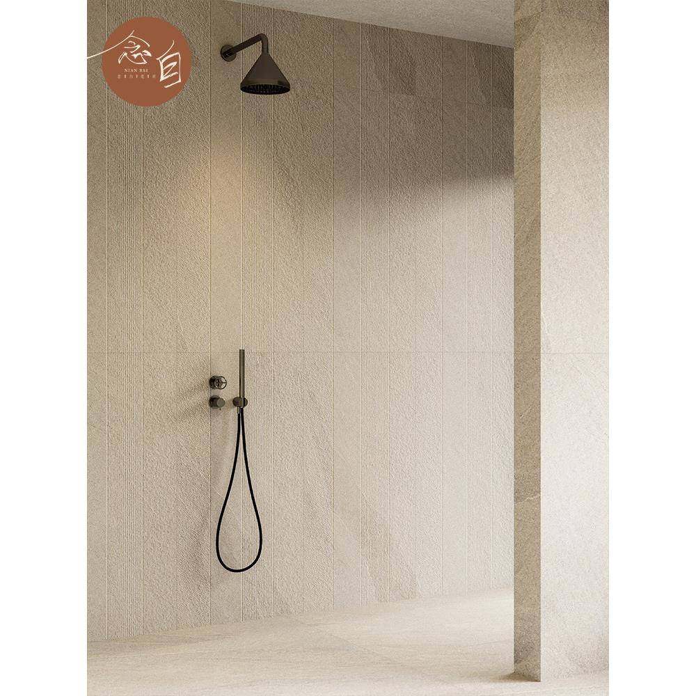 极立体纹理强石灰石浴室砖600X1200微磨砂墙砖防滑地砖民宿瓷砖