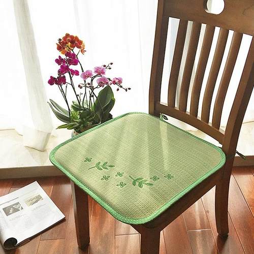 日式榻米草席垫坐垫夏季办公室透榻气凉席座生椅子椅垫学马蹄形