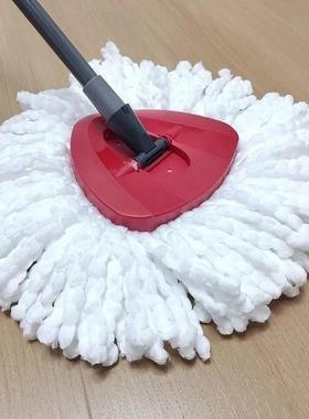 德国V把ilda脚踩旋转拖把杆子三盘角形塑料拖/布盘配件e拖头底原