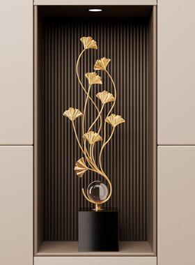 杏摆10件轻奢高档电视柜玄关壁银龛装饰高端大气新乔叶迁新房居礼