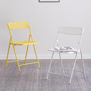 折叠椅餐子室玛利欧户外收纳椅小户可型简约桌椅洞洞椅休内闲 餐