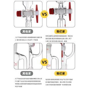 500 250 10000ml定 玻璃四氟标准口恒压LPD漏斗筒液形滴漏斗0