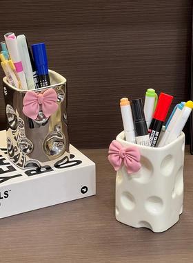 意高级感学生kqshzbt1轻奢办公室好物笔桌筒面儿童创生日礼物收纳