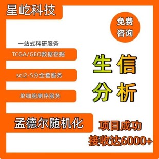 GEO多组学联合分析实验标书科研思路单细胞转录组 生信分析TCGA