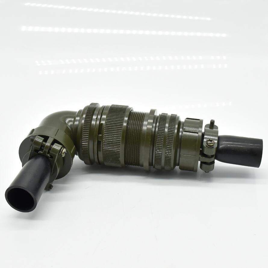 5015系列航空插头MS3108A28-11P连机器22芯弯头转直头