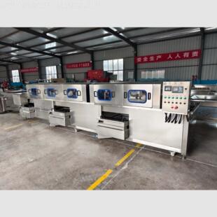 道框循环筐热碱水洗筐机 高压喷淋去油POY污洗 隧净菜周转清洗机