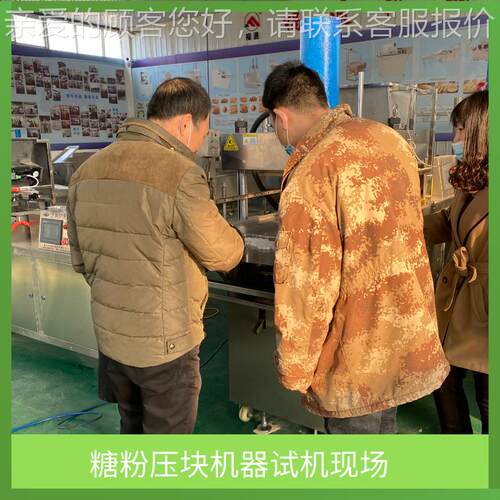 压力可调的糖压块机粉 糖粉成型设备自动机成 YGR方糖器可一机型