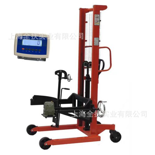 供应油桶倒料电子秤300L桶装液体转运称重化工油脂车间防倾倒支架