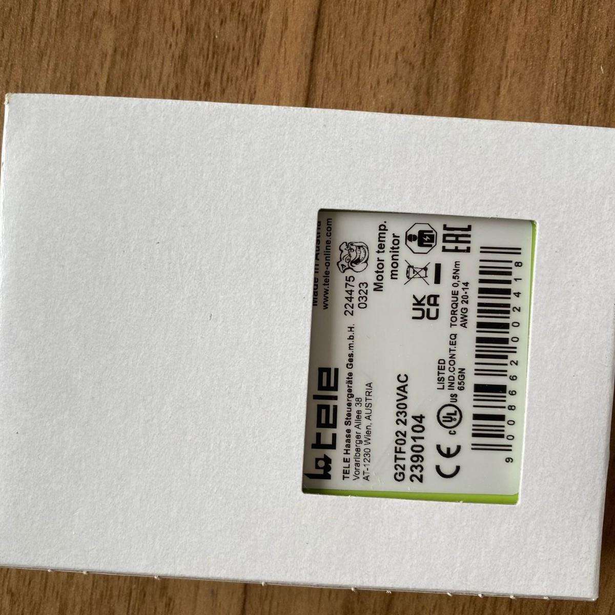 奥地利TELE 2390104 G2TF02 230VAC发动机温度监测