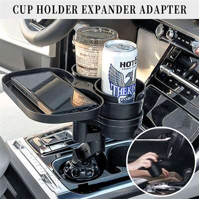 车载杯架 置物架 带无线充电车杯架 Cup Holder Expander Adapter
