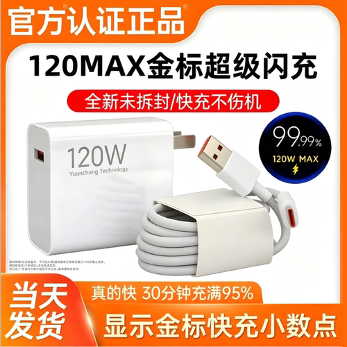 120MAX氮化镓闪充充电器套装