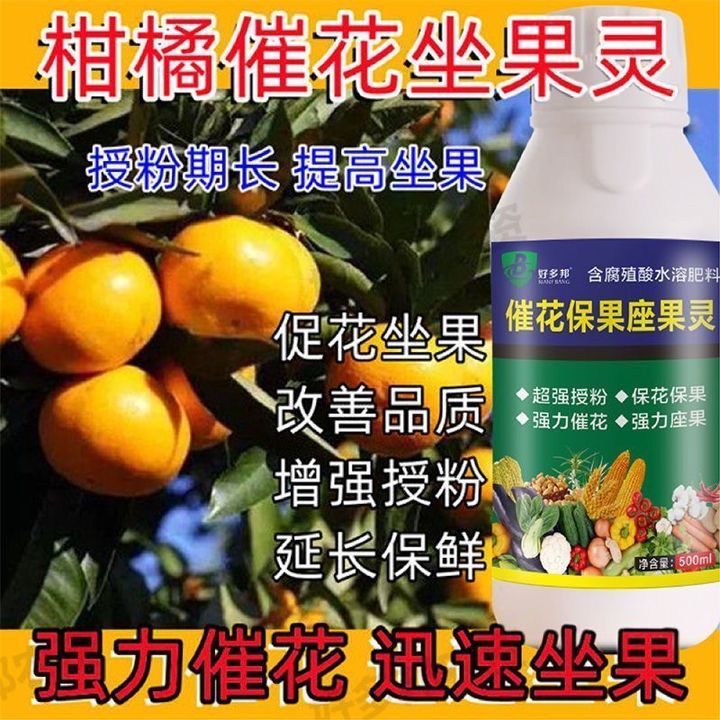 柑橘专用授粉药柑橘授粉座果精座果灵授粉花果素防落素保花保果素