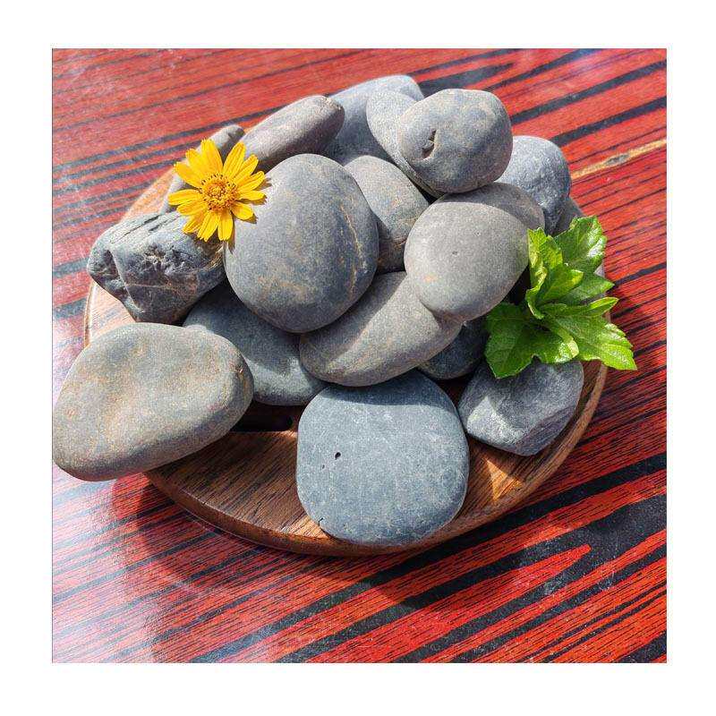 石头甘肃西安黄色鹅卵石地暖石建筑石子园林铺路造景光滑圆润