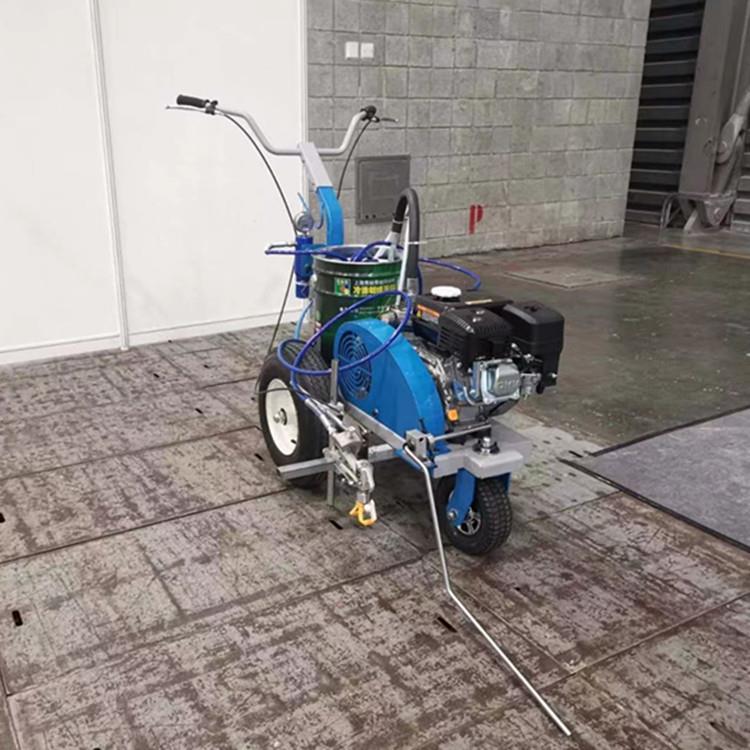 手推式道路标线机 充电型冷喷划线机 道路养护画线车