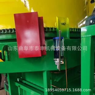 牵引式草捆秸秆粉碎车 自动除尘的圆筒铡草机 干青大豆秸秆揉丝机