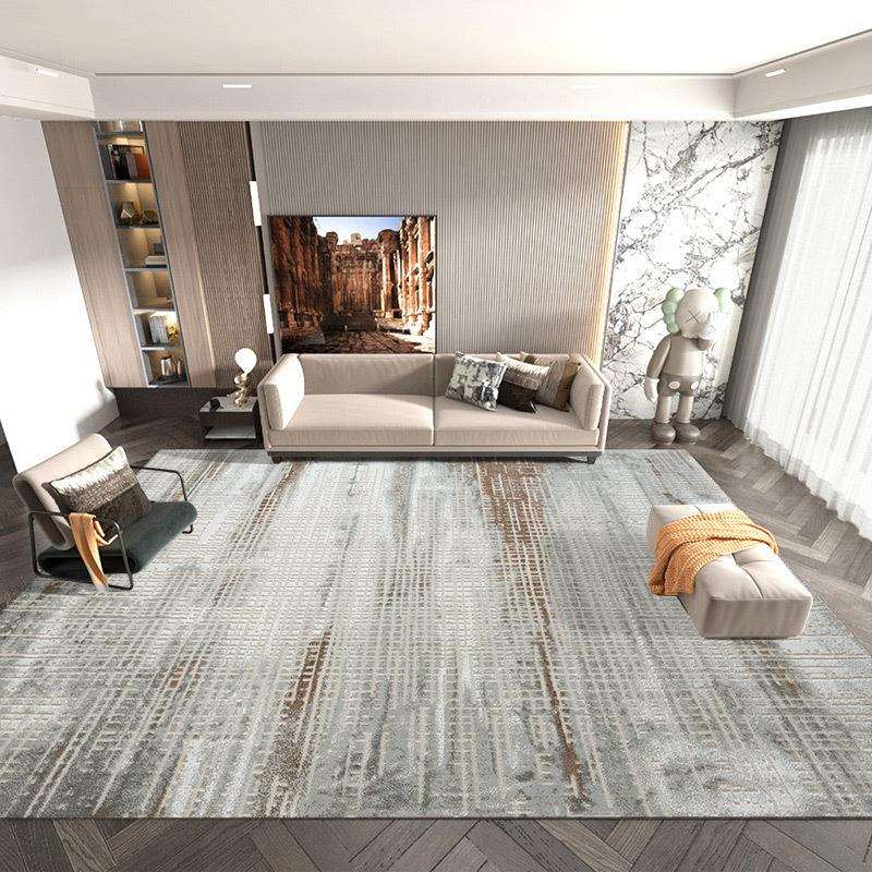 客厅地毯沙发卧室床边茶几轻奢简约现代乡村风混纺威尔顿机织