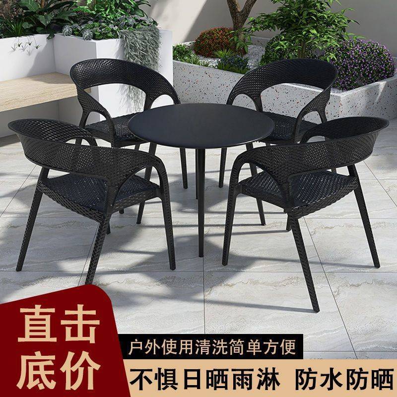 镂空餐椅塑料椅子靠背椅加厚家用户外休闲现代简约餐厅凳子跨境
