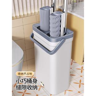 海绵拖把2023家用拖把一拖净卫生间厕吸水大号胶棉清洗桶拖地达华