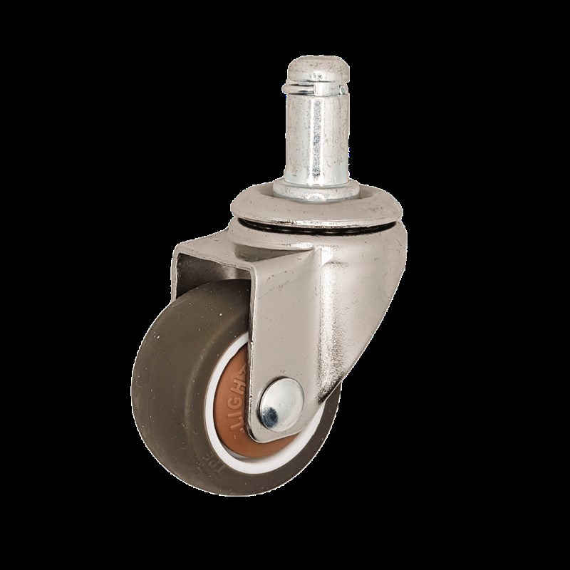 椅子轮子万向轮转椅座q椅电竞椅滚轮插入式办公椅静音橡胶滑轮轱