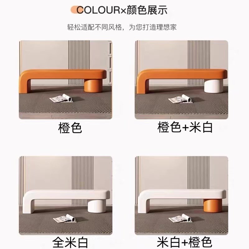 轻奢高级感软包换鞋凳家用t客厅玄关门口穿鞋凳休息区长条形沙发