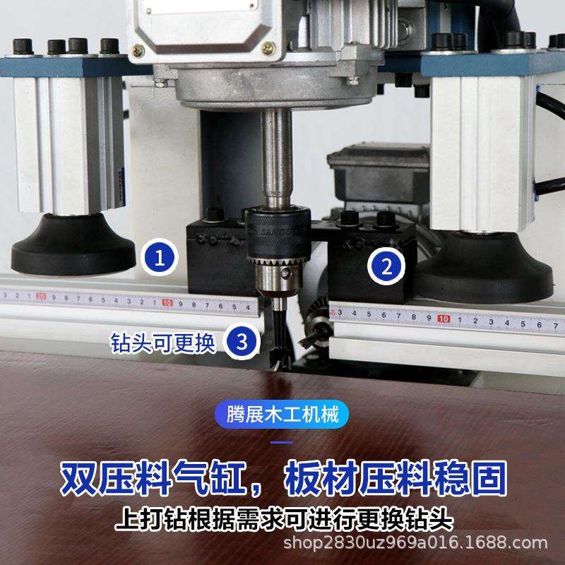 现货单双头铰链钻木工三合一立卧钻橱柜门合页孔开孔机侧孔钻价格