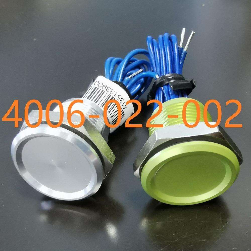 16mm绿色金属按键TU6P15NN防水防爆按钮开关IP69K
